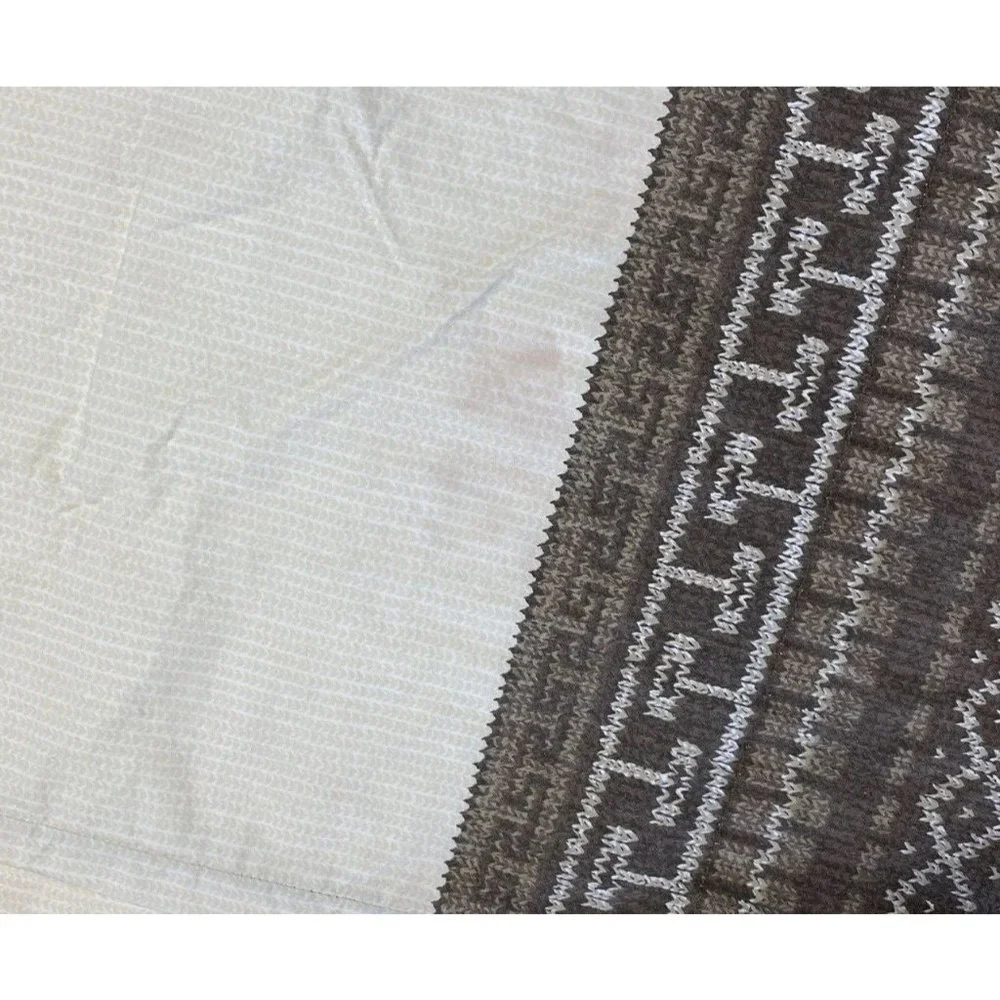 2 Vintage Ralph Lauren Nazomi Peak Pillowcases King Cotton Brown Rare Print